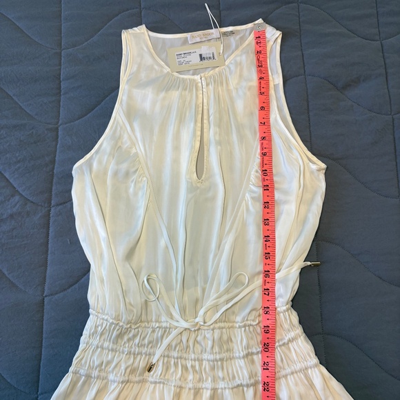 NWT- Ramy‎ Brook - MAYA TIERED MINI DRESS Cream Gold Size XS - Picture 10 of 13